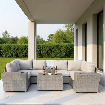 Modular Patio Seating Set with Cushions