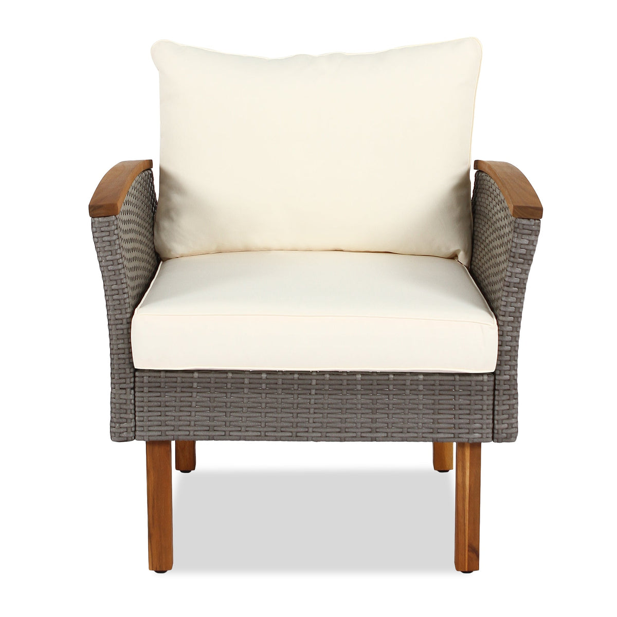 GO 9-Piece PE Rattan Patio Set with Coffee Table