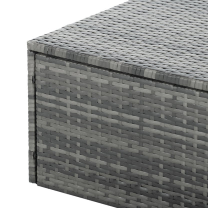 5-Piece PE Rattan Patio Set with Lift-Top Table