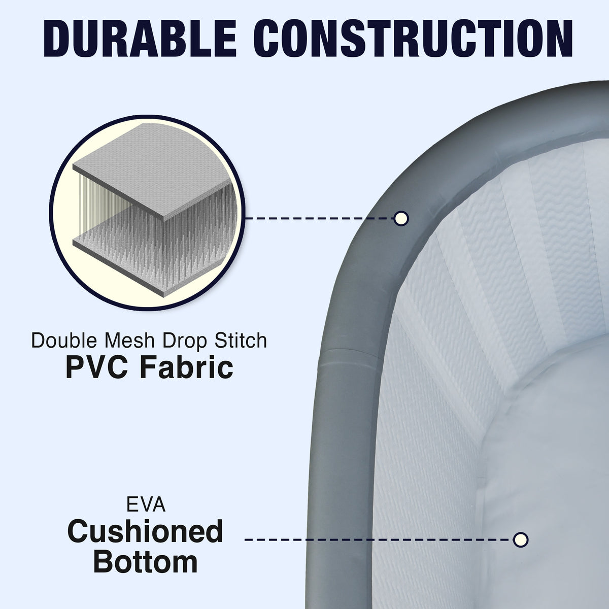 Inflatable Cold Ice Plunge Portable Bath Tub with Cover — product view 5