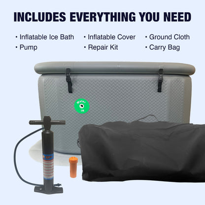 Inflatable Cold Ice Plunge Portable Bath Tub with Cover — product view 7
