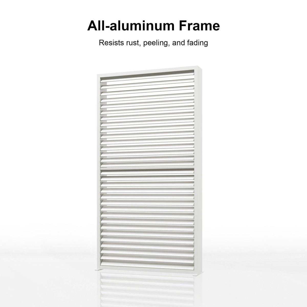 Louvered Pergola Modern White Pergola with Adjustable Roof for Deck Backyard Garden — product view 19