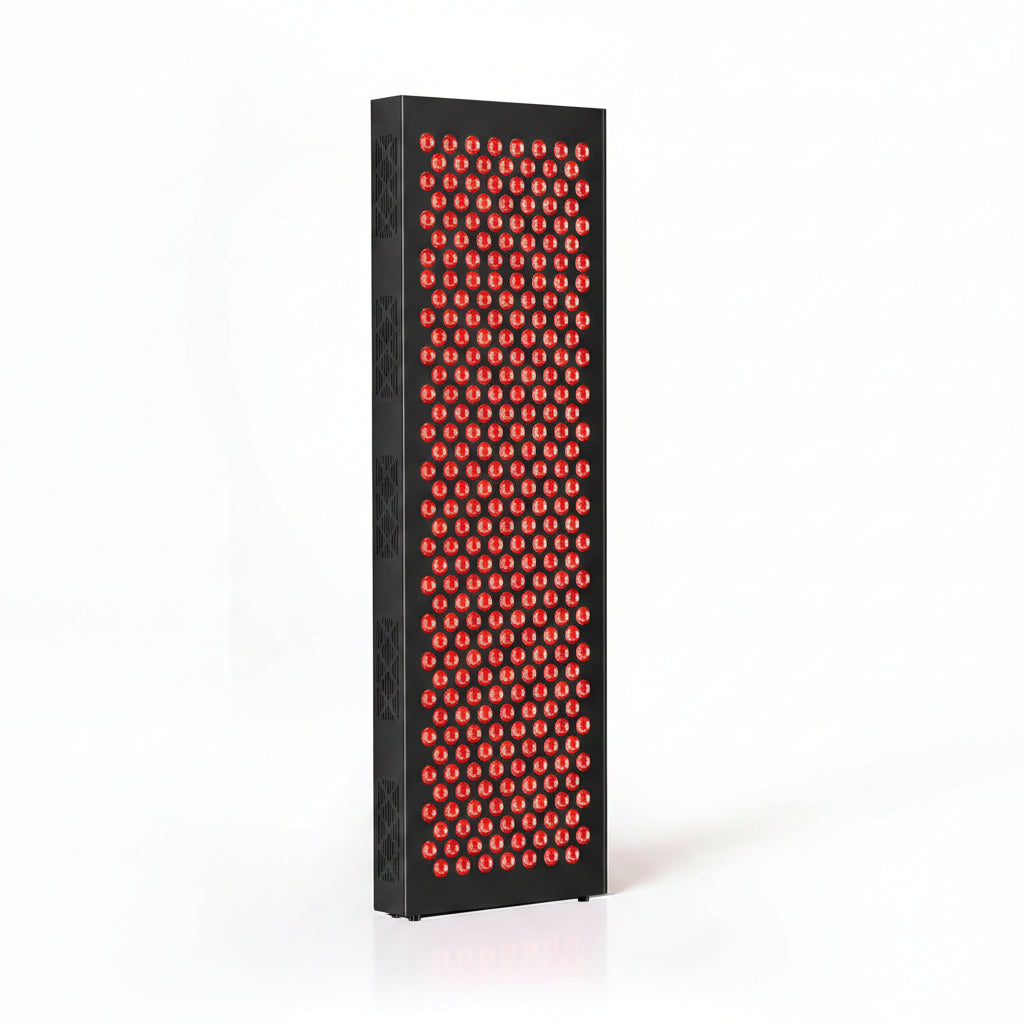 Red Light Therapy Box, 5In1 LED with 630-660-810-830-850, Metal Case, 3 Modes Red Light Panel with Soft Belt, 6 Timing Set - 9 Pulse Modes - 4-Level - Red Light Therapy Panel for Body