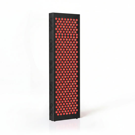 Red Light Therapy Box, 5In1 LED with 630-660-810-830-850, Metal Case, 3 Modes Red Light Panel with Soft Belt, 6 Timing Set - 9 Pulse Modes - 4-Level - Red Light Therapy Panel for Body